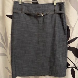 Rafaella size 10 blue skirt with belt